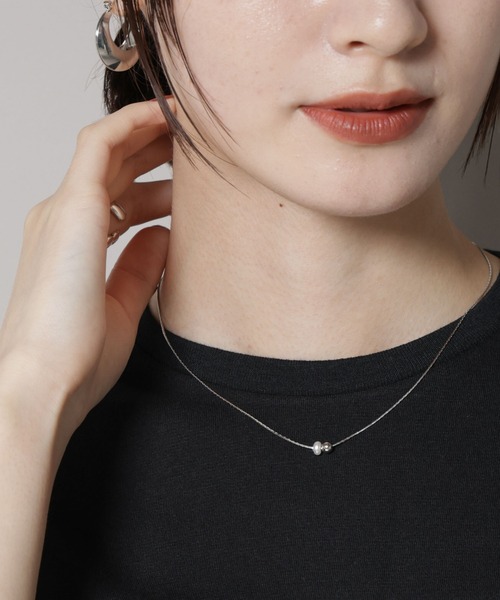 NANO universe(ナノユニバース)の「ミニチャームネックレス(ネックレス・レディース・シルバー/ゴールド・F)」の2枚目の写真