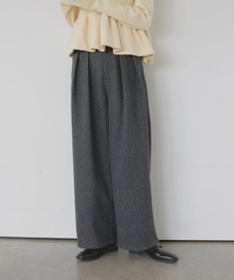 LIAN | ウールライクタックワイドパンツ(その他パンツ)