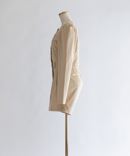 EN NEUME（エンノイム）の「Lady Classic Short Jumpsuits（サロペット/オーバーオール・レディース・ブルー/ブラック/アイボリー・0/1）」の12枚目の写真