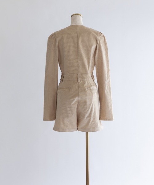 EN NEUME（エンノイム）の「Lady Classic Short Jumpsuits（サロペット/オーバーオール・レディース・ブルー/ブラック/アイボリー・0/1）」の13枚目の写真