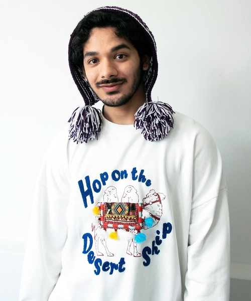 チャイハネ（チャイハネ）の「【チャイハネ】パプリ耳付きニットキャップ（ニットキャップ/ビーニー・レディース・パープル・FREE）」の6枚目の写真