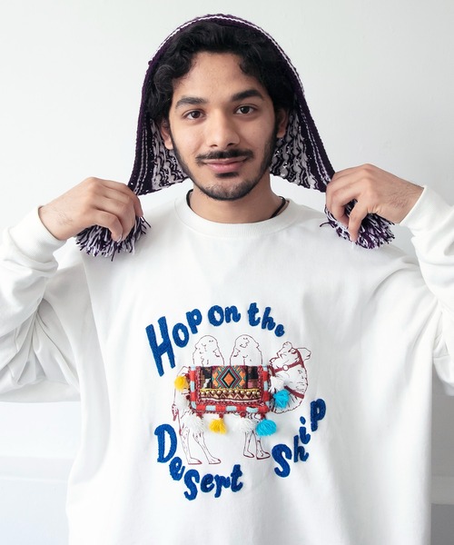 チャイハネ（チャイハネ）の「【チャイハネ】パプリ耳付きニットキャップ（ニットキャップ/ビーニー・レディース・パープル・FREE）」の7枚目の写真