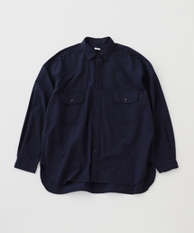 SANMONT コットンシルクネップ ワークシャツ