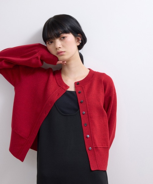 WEB限定】ラメニットコンパクトカーディガン（カーディガン