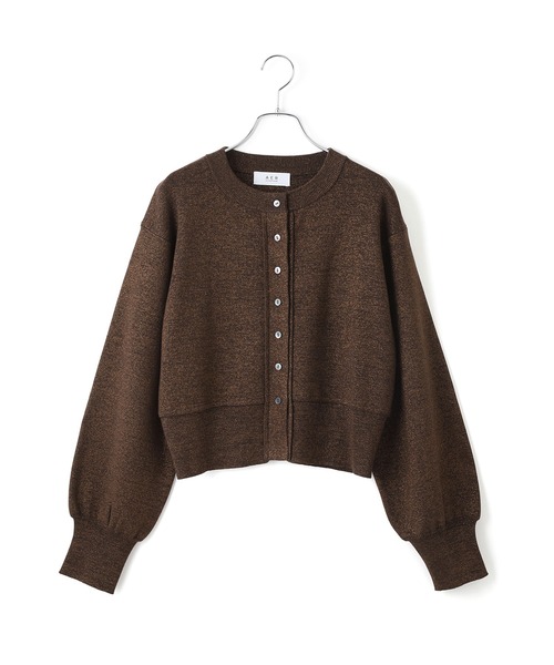 WEB限定】ラメニットコンパクトカーディガン（カーディガン/ボレロ