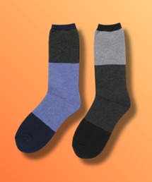 NAVY（ネイビー）の「NAVY【温活】MACHEAT クルー丈ラインソックス 2足組（ソックス/靴下）」