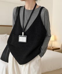 NOLITA LABORATORY（ノリータラボラトリー）の「【 NOLITA / ノリータ 】 ゆったり オーバーサイズ ニットベスト レディース  重ね着 Vネック ニット シンプル 無地 2色展開（ベスト）」