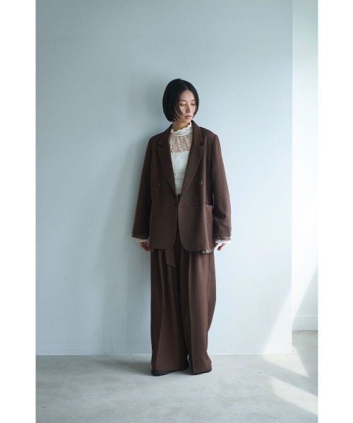 marjour（マージュール）の「BELTED BROWN PANTS（スラックス・レディース・ブラウン・M）」の14枚目の写真