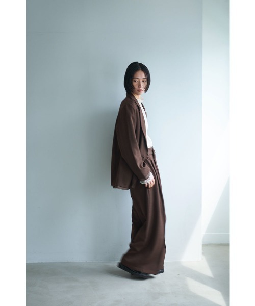 marjour（マージュール）の「BELTED BROWN PANTS（スラックス・レディース・ブラウン・M）」の13枚目の写真