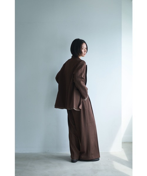 marjour（マージュール）の「BELTED BROWN PANTS（スラックス・レディース・ブラウン・M）」の12枚目の写真