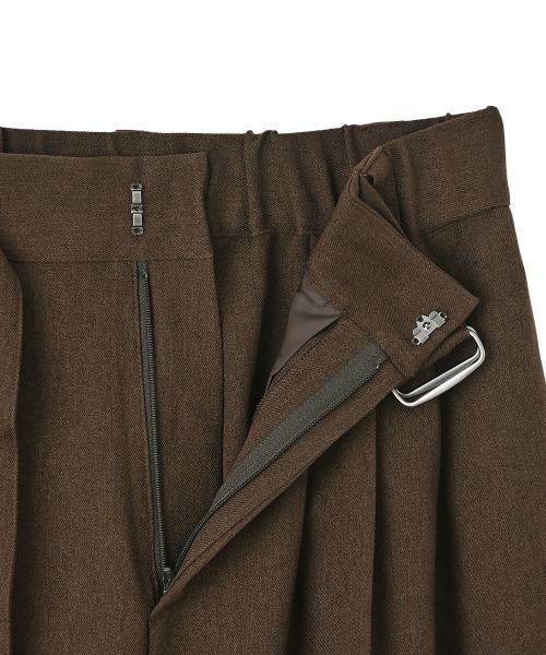 marjour（マージュール）の「BELTED BROWN PANTS（スラックス・レディース・ブラウン・M）」の7枚目の写真
