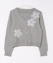 tandey 休日と詩 フラワーガーデンカーディガン グレー recommend
