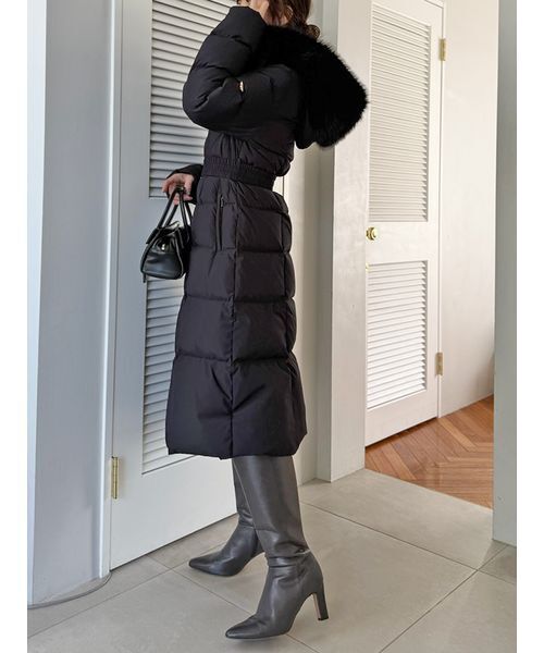 00サイズあり】スタイルアップフレンチダウンロングコート（ダウン
