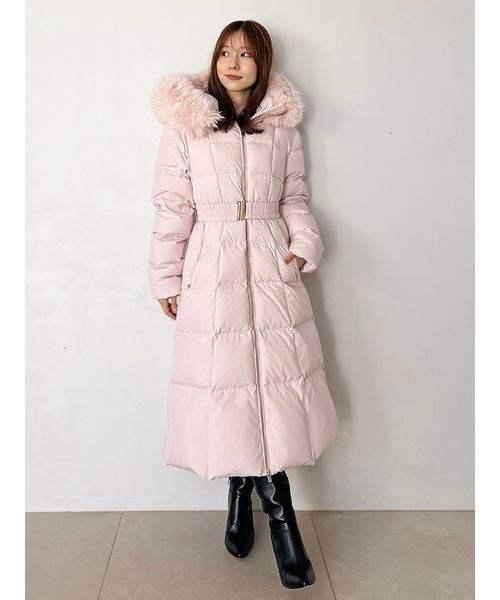 00サイズあり】スタイルアップフレンチダウンロングコート（ダウン