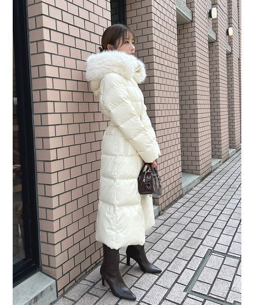 00サイズあり】スタイルアップフレンチダウンロングコート（ダウン