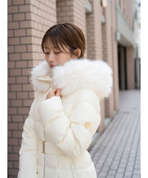 00サイズあり】スタイルアップフレンチダウンロングコート（ダウン