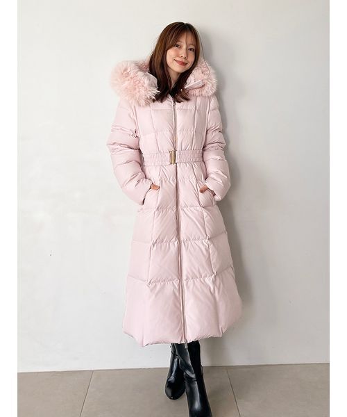 00サイズあり】スタイルアップフレンチダウンロングコート（ダウン