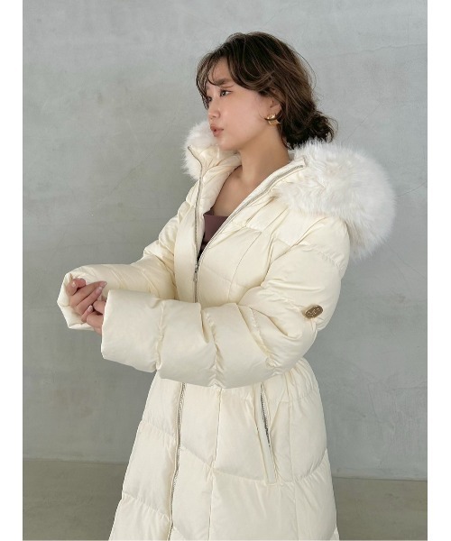 00サイズあり】スタイルアップフレンチダウンロングコート（ダウン