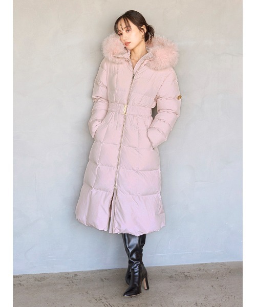 00サイズあり】スタイルアップフレンチダウンロングコート（ダウン