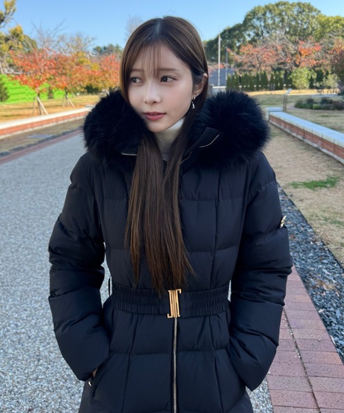 00サイズあり】スタイルアップフレンチダウンロングコート（ダウン