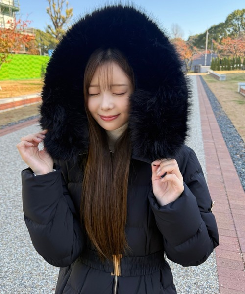 00サイズあり】スタイルアップフレンチダウンロングコート（ダウン