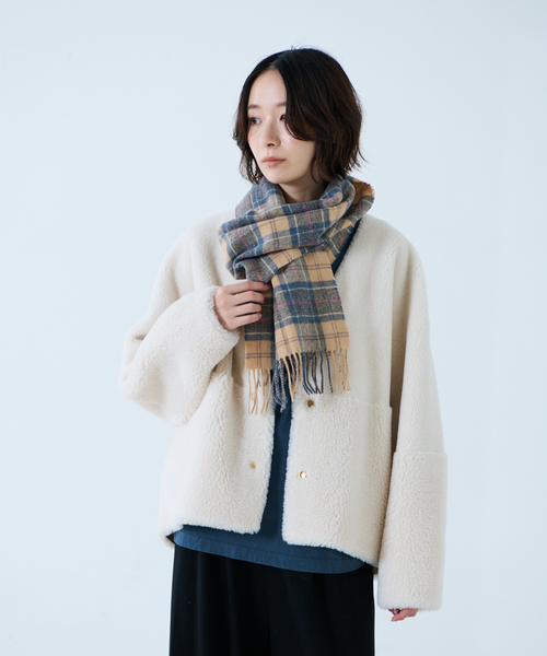 Barbour（バブアー）の「【BARBOUR/バブアー】タータンスカーフ / マフラー / ウール / チェック / ユニセックス / ギフト（マフラー・レディース・レッド系その他/ベージュ系その他/ホワイト系その他/グリーン系その他/イエロー系その他/ブラウン系その他/グリーン系その他2/グレー系その他・フリー）」の11枚目の写真