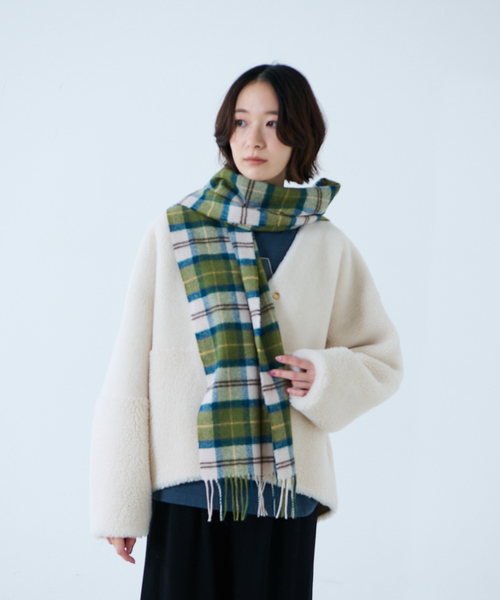 Barbour（バブアー）の「【BARBOUR/バブアー】タータンスカーフ / マフラー / ウール / チェック / ユニセックス / ギフト（マフラー・レディース・レッド系その他/ベージュ系その他/ホワイト系その他/グリーン系その他/イエロー系その他/ブラウン系その他/グリーン系その他2/グレー系その他・フリー）」の14枚目の写真