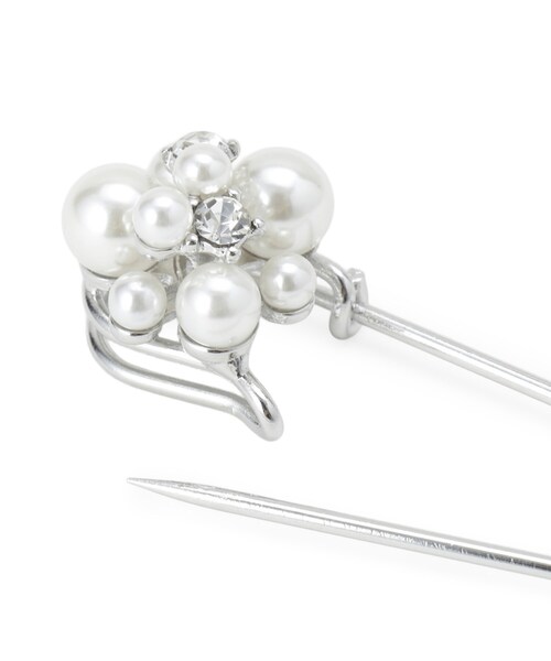 UNTITLED（アンタイトル）の「ビジューストールピン（ブローチ/コサージュ・レディース・シルバー系5/シルバー系6・99）」の5枚目の写真