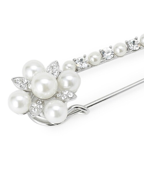 UNTITLED（アンタイトル）の「ビジューストールピン（ブローチ/コサージュ・レディース・シルバー系5/シルバー系6・99）」の6枚目の写真