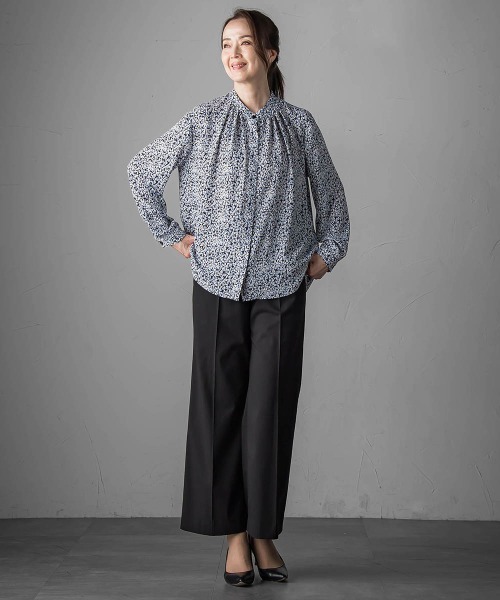 セール】【WEB限定】'ウエストゴムで快適'ワイドパンツ≪洗濯機で