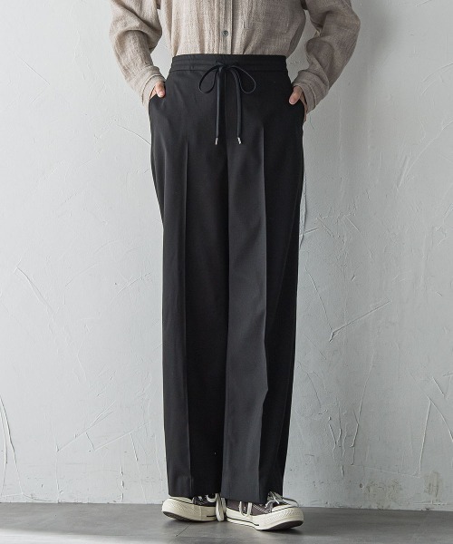 la.f…（ラエフ）の「【WEB限定】"ウエストゴムで快適"ワイドパンツ≪洗濯機で洗える≫（その他パンツ・レディース・キャメル/ブラック系その他/ブラック・11号/9号/7号）」の13枚目の写真