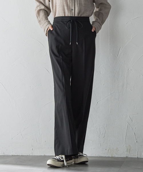 la.f…（ラエフ）の「【WEB限定】"ウエストゴムで快適"ワイドパンツ≪洗濯機で洗える≫（その他パンツ・レディース・キャメル/ブラック系その他/ブラック・11号/9号/7号）」の14枚目の写真