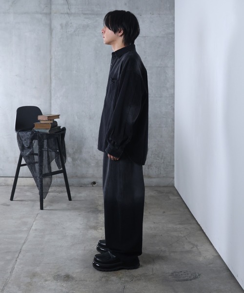 Confirm(コンファーム)の「AW フェード加工 タック スウェットパンツ メンズ レディース ユニセックス 【Confirm】(スウェットパンツ・メンズ・ブラック・M/L)」の8枚目の写真