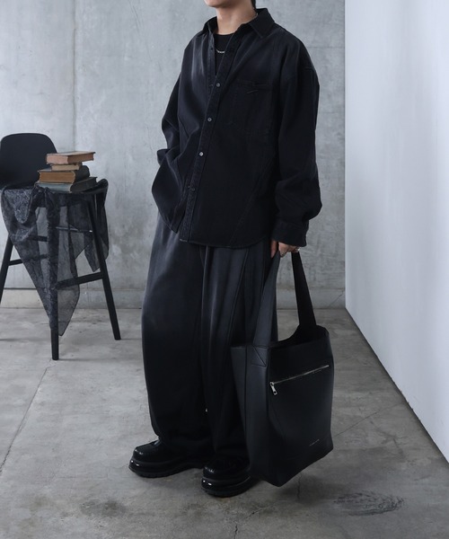 Confirm(コンファーム)の「AW フェード加工 タック スウェットパンツ メンズ レディース ユニセックス 【Confirm】(スウェットパンツ・メンズ・ブラック・M/L)」の13枚目の写真