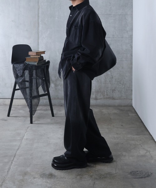 Confirm(コンファーム)の「AW フェード加工 タック スウェットパンツ メンズ レディース ユニセックス 【Confirm】(スウェットパンツ・メンズ・ブラック・M/L)」の14枚目の写真