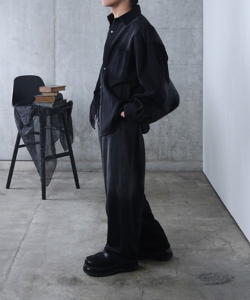 Confirm(コンファーム)の「AW フェード加工 タック スウェットパンツ メンズ レディース ユニセックス 【Confirm】(スウェットパンツ・メンズ・ブラック・M/L)」の15枚目の写真