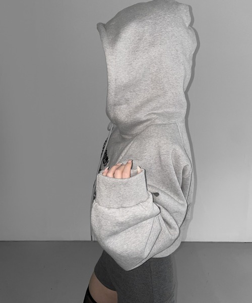 THEAIRTOWN（ジエアタウン）の「leo maca hoodie（パーカー・レディース・ブラック/グレー/ネイビー・FREE）」の8枚目の写真