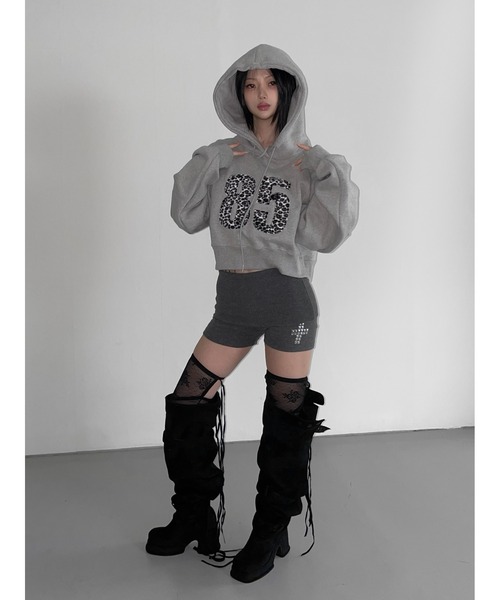 THEAIRTOWN（ジエアタウン）の「leo maca hoodie（パーカー・レディース・ブラック/グレー/ネイビー・FREE）」の9枚目の写真