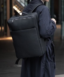 GUIONNET（ギオネ）の「【出張の相棒】撥水レザー 大容量バックパック 1泊2日対応 ギオネ　キャリーオール（バックパック/リュック）」