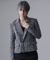 CavariA（キャバリア）の「『CavariA/キャバリア』ラメ入りツイードデザイン1Bジャケット（テーラードジャケット）」