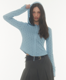 Midnight Move（ミッドナイトムーブ）の「fl hood cardigan (sky blue)（カーディガン/ボレロ）」