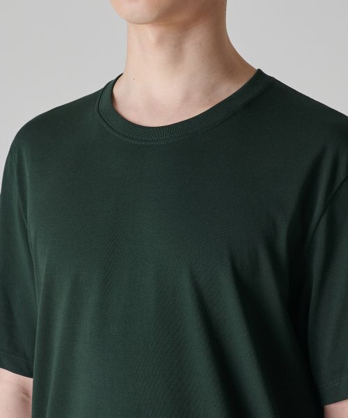 MUSINSA STANDARD（ムシンサスタンダード）の「[クールタンダード] ベーシッククルーネックTシャツ [ディープグリーン]（Tシャツ/カットソー・メンズ・その他・SMALL/MEDIUM/LARGE/X-LARGE/XX-LARGE/XXX-LARGE）」の8枚目の写真