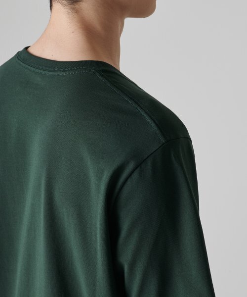 MUSINSA STANDARD（ムシンサスタンダード）の「[クールタンダード] ベーシッククルーネックTシャツ [ディープグリーン]（Tシャツ/カットソー・メンズ・その他・SMALL/MEDIUM/LARGE/X-LARGE/XX-LARGE/XXX-LARGE）」の10枚目の写真