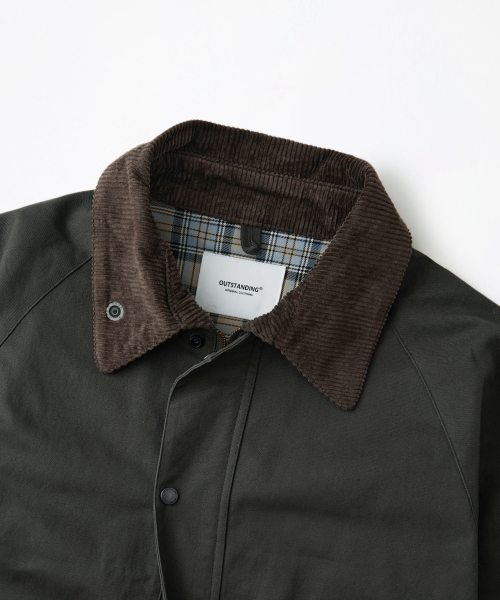 OUTSTANDING(アウトスタンディング)の「CORDUROY COLLAR SHORT JACKET_OLIVE GREEN(ミリタリージャケット・レディース・その他・X-LARGE/LARGE/MEDIUM)」の3枚目の写真