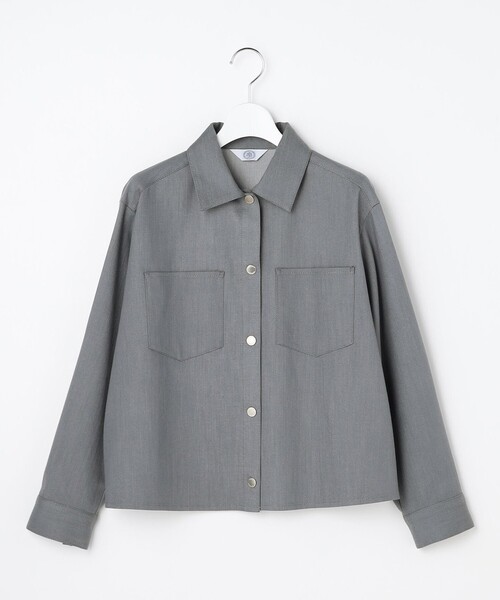 J.PRESS Ladies(J.プレス レディス)の「セルロースシャンブレー ジャケット(その他アウター・レディース・ネイビー系/ライトグレー系・S/XS)」の14枚目の写真