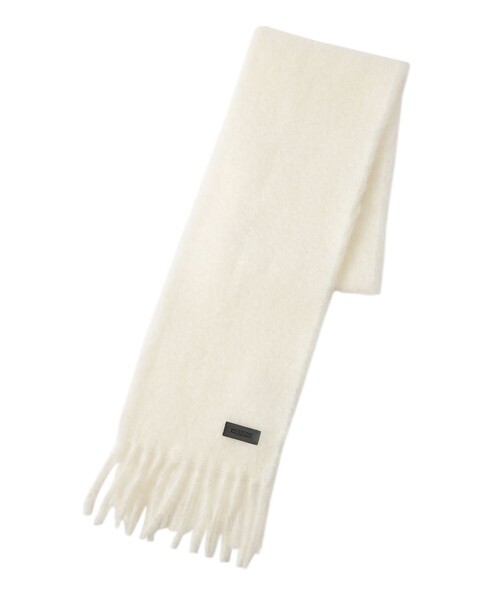 MACKINTOSH PHILOSOPHY（ﾏｯｷﾝﾄｯｼｭ ﾌｨﾛｿﾌｨｰ）の「モヘヤミックスマフラー（マフラー・レディース・ピンク系その他2/オフホワイト・FREE）」の7枚目の写真