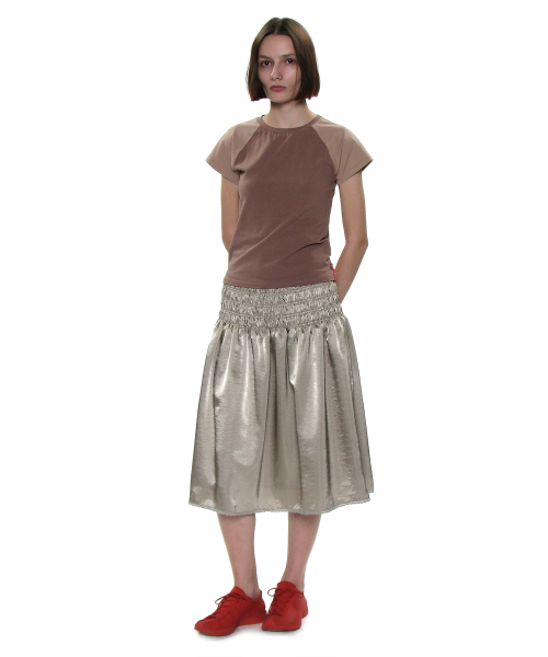 PARTIMENTO WOMEN(パルティメントウィメン)の「PWC カラーブロックフィットエブリデイT_モカ(Tシャツ/カットソー・レディース・その他・SMALL/MEDIUM/LARGE)」の5枚目の写真