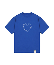 GRAVER（グレーバー）の「[UNISEX] Heart Drawing Smile Short Sleeve Tee_Cobalt Blue（Tシャツ/カットソー・メンズ）」