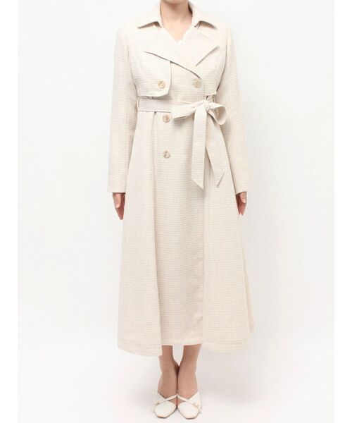 RESEXXY(リゼクシー)の「2WAYツイードレイヤードコート(トレンチコート・レディース・ピンク/アイボリー/ブラック・FREE)」の20枚目の写真