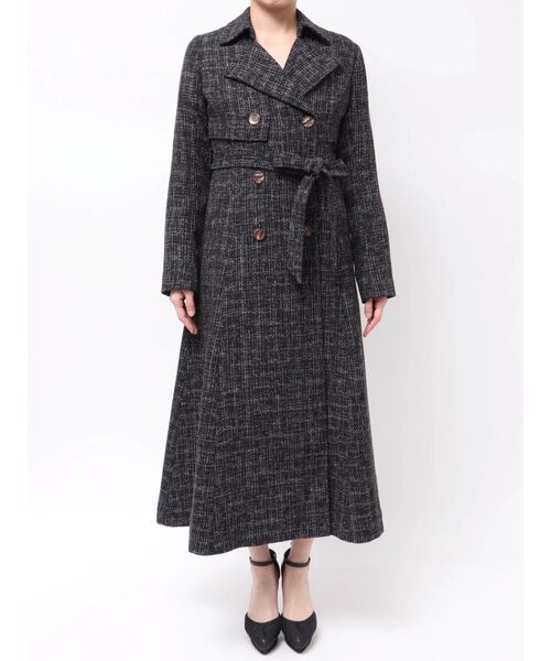 RESEXXY（リゼクシー）の「2WAYツイードレイヤードコート（トレンチコート・レディース・ピンク/アイボリー/ブラック・FREE）」の11枚目の写真